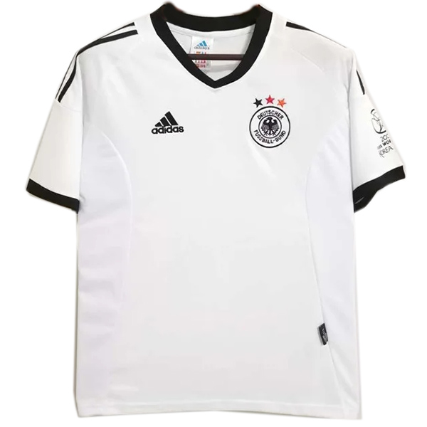 Germany home retro jersey soccer uniform men's first football kit top shirt 2002